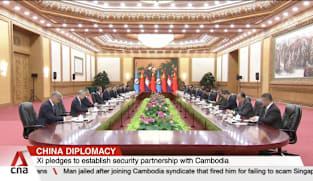 China's Xi holds talks with Bangladeshi PM, Cambodia's Senate president 