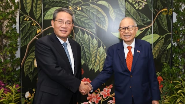 李强与代总统张赞成会面