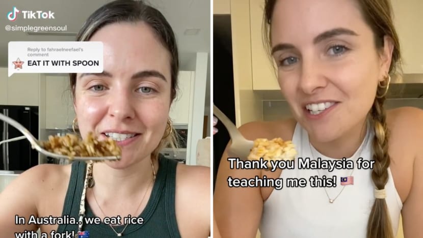 #trending: Aussie explains why she converted to eating rice with spoon instead of fork