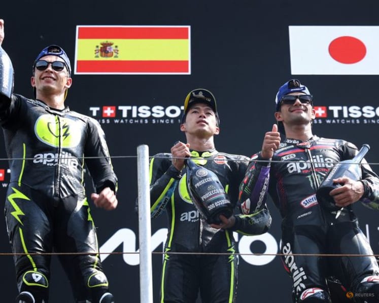 Ogura seals landmark Dutch GP win, Bezzecchi crashes out