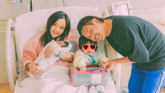徐佳莹庆38岁生日　首晒一家四口全家福