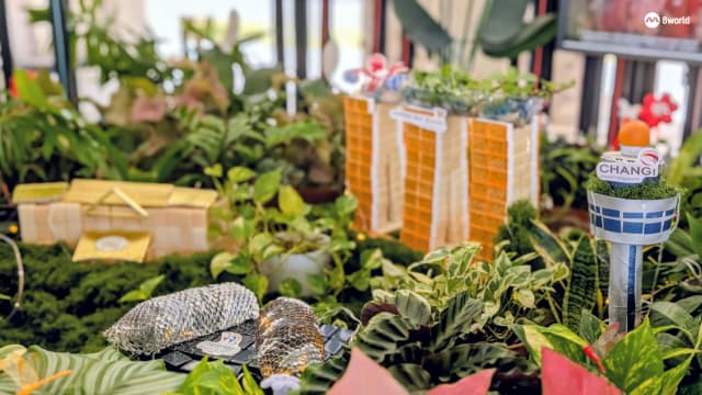 各个组屋区发挥巧思 以各种装饰迎接建国60周年