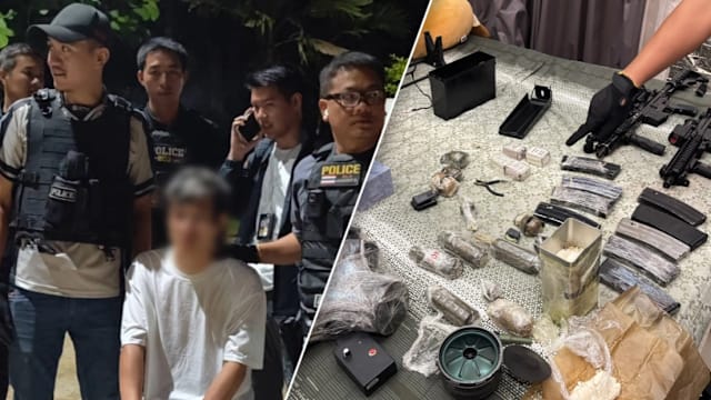 芭提雅惊现炸药军火 中国男子称欲“自杀式袭击”