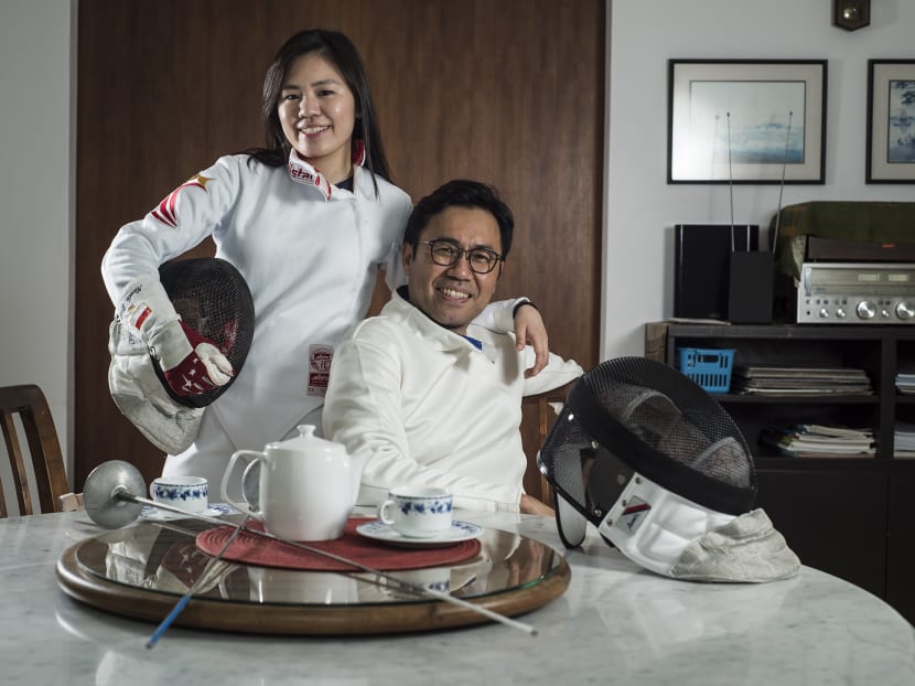 Former national fencer and serial entrepreneur Wong Toon King exposed his eldest child, Nicole, to the sport at a young age but left her to decide whether to take it up. Now 19, the foilist is forging her own path and finds comfort in how a mutual love for the sport has strengthened their relationship, as she prepares for her second SEA Games. Nuria Ling.