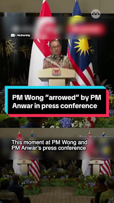 PM Wong can handle any ‘arrow’ thrown at him! #8dayssg #8dayssgtrending #lawrencewong #anwaribrahim #fypsg 