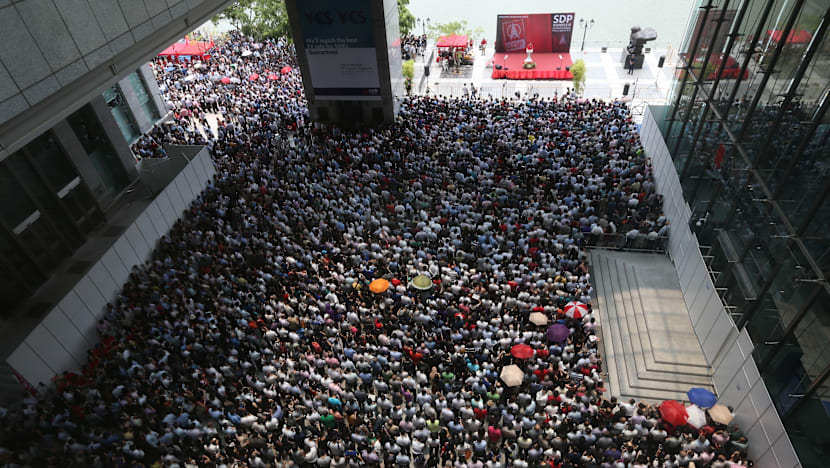 SDP holds first GE2015 lunchtime rally