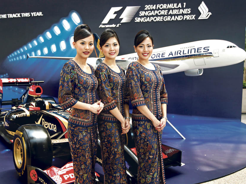 SIA’s contract extension with the Singapore Grand Prix came as no surprise to industry watchers, since both are global brands and the event presents business opportunities 
that both parties can exploit for mutual benefit. TODAY file photo