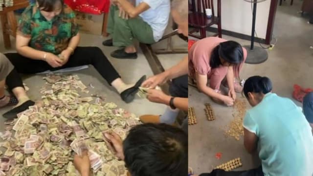安徽老妇去世留下万元零钱 家人“数钱数到手软”