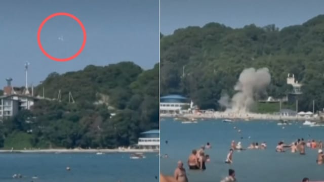 无人机在黑海度假海滩坠毁致七死 俄乌互推责任