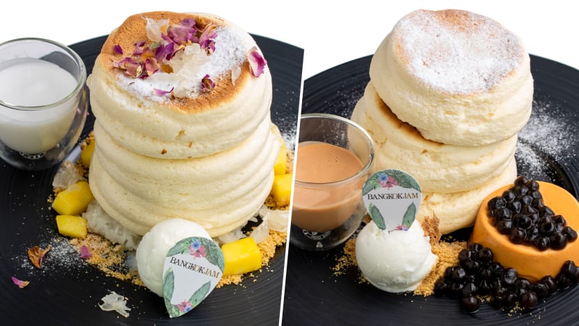 Fun New Soufflé Pancakes With Taiwanese Bubble Tea & Thai Milk Tea Flavours