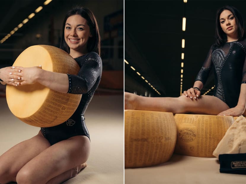 Italian gymnast at Paris Olympics 2024 goes viral for endorsing parmesan cheese
