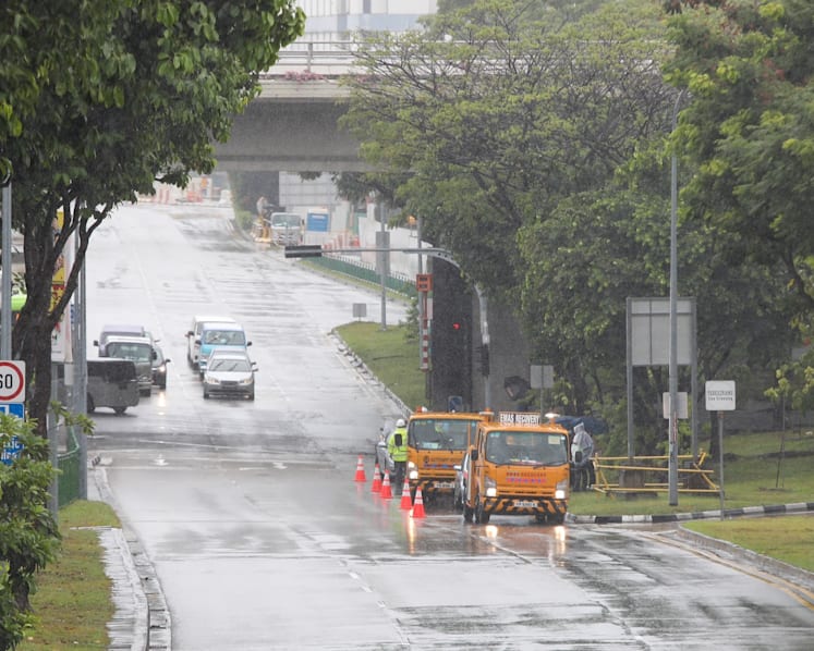 PUB investigating if construction works caused flood at Pasir Ris-Tampines junction