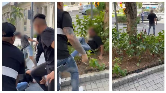 多人国家法院外群架 警方介入调查