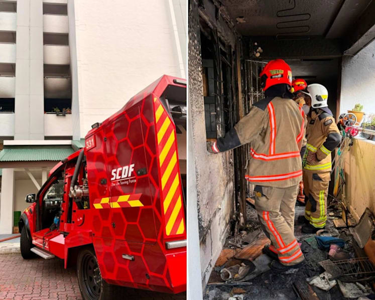 One dead, three taken to hospital after fire at Lorong Lew Lian flat One dead, three taken to hospital after fire at Lorong Lew Lian flat