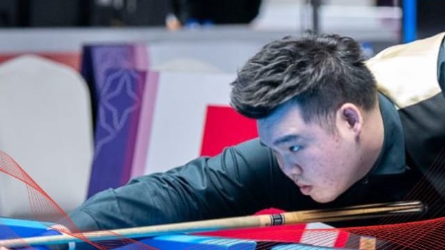 我国台球选手叶浚惟东运会夺银牌