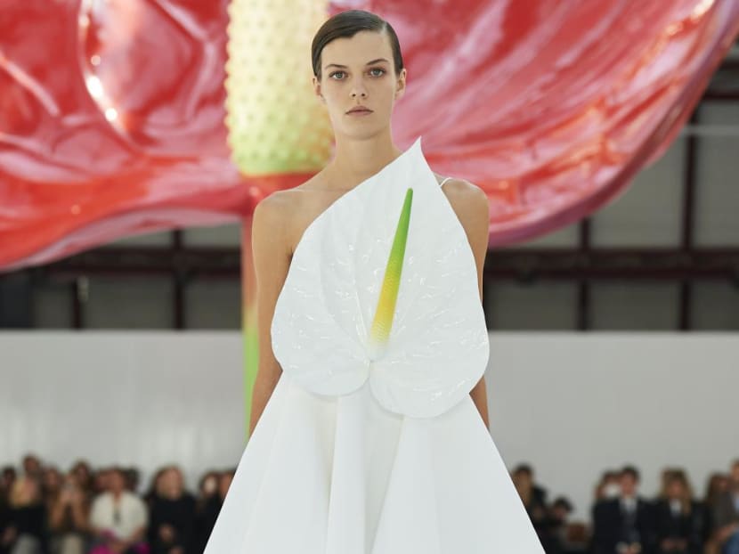 Paris Fashion Week: Loewe's Jonathan Anderson takes inspiration from a giant red tropical flower