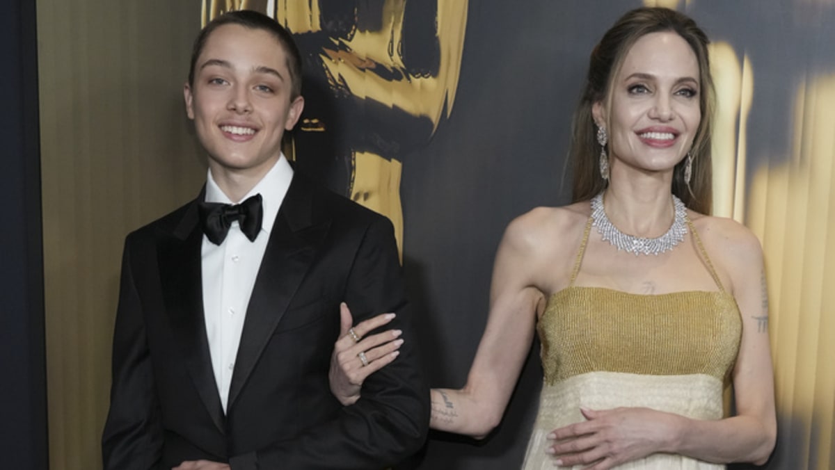 Angelina Jolie makes rare red carpet appearance with son Knox Jolie