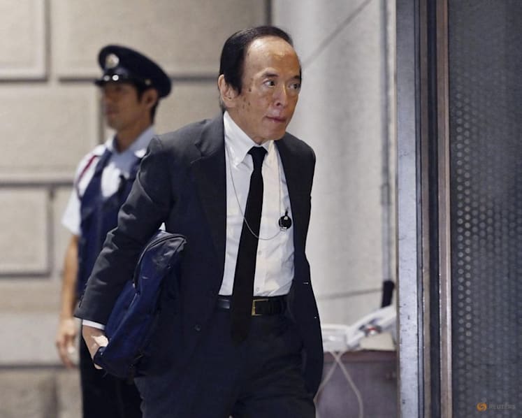 Bank of Japan (BOJ) Governor Kazuo Ueda arrives at the BOJ headquarters to attend the second day of its two-day policy-setting meeting in Tokyo, Japan, September 18, 2026.