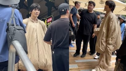 “A Piece Of Poop”: HK Star Jacky Heung Visits Lau Pa Sat Dressed In Strange Outfit; Netizens Leave Savage Comments