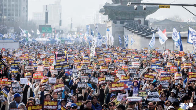 Protests intensify as South Korean court prepares to rule on impeached president