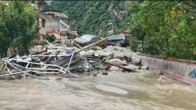 四川发生特大山洪泥石流 至少4死23下落不明