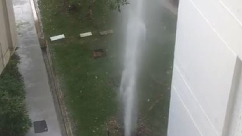 Water pipe burst at Bukit Batok; Second incident in a week