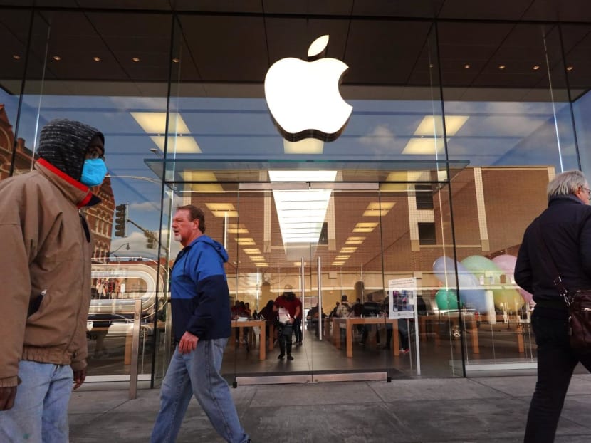 An Apple store in Chicago, Illinois.