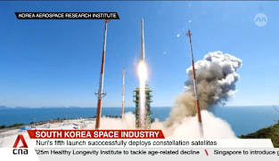 South Korea's Nuri rocket blasts off for fifth mission with 15 satellites on board
