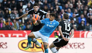 Napoli lose 1-0 at Udinese and miss chance to go top