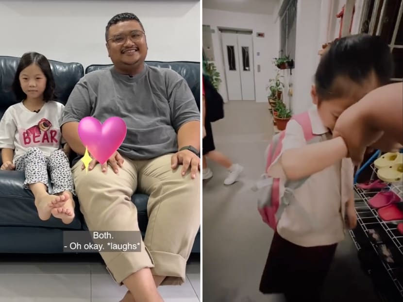 Screenshots from TikTok videos put up by Mr Shafiq Gazali showing his interactions with his Vietnamese-Chinese neighbours.
Screenshots from TikTok videos put up by Mr Shafiq Gazali showing his interactions with his Vietnamese-Chinese neighbours.