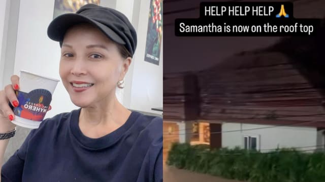 陈丽贞外甥女受困普吉岛水灾　爬上度假屋屋顶求救