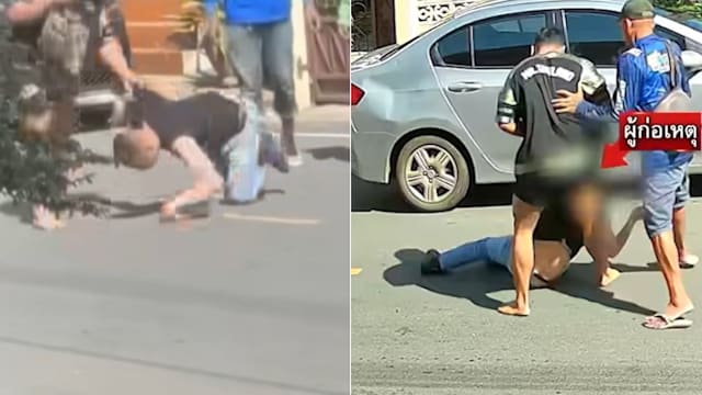 泰警涉嫌枪杀妻子射伤岳母 被两健身教练制伏