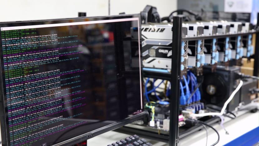 Fully-assembled crypto mining kits selling fast at Sim Lim Square