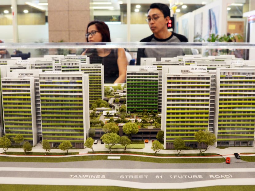 Models of new HDB flats on display at the Toa Payoh HDB Hub. TODAY file photo