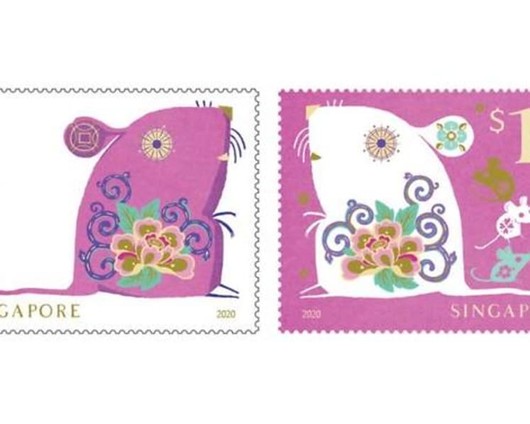 SingPost issues new stamps to usher in Year of the Rat
