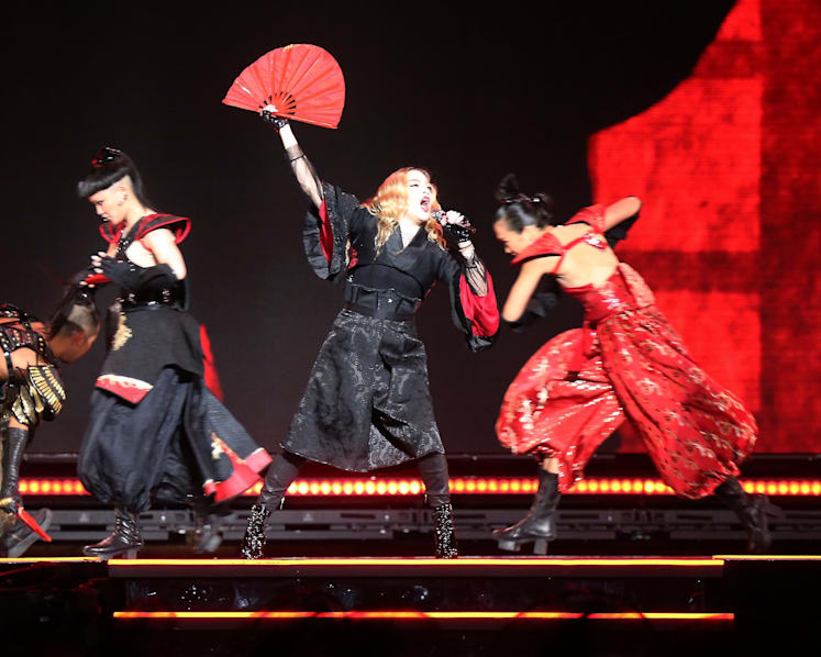 Madonna sticks to the script at her concert