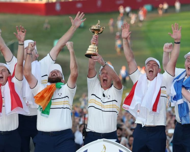 Europe hold off furious US charge to win Ryder Cup