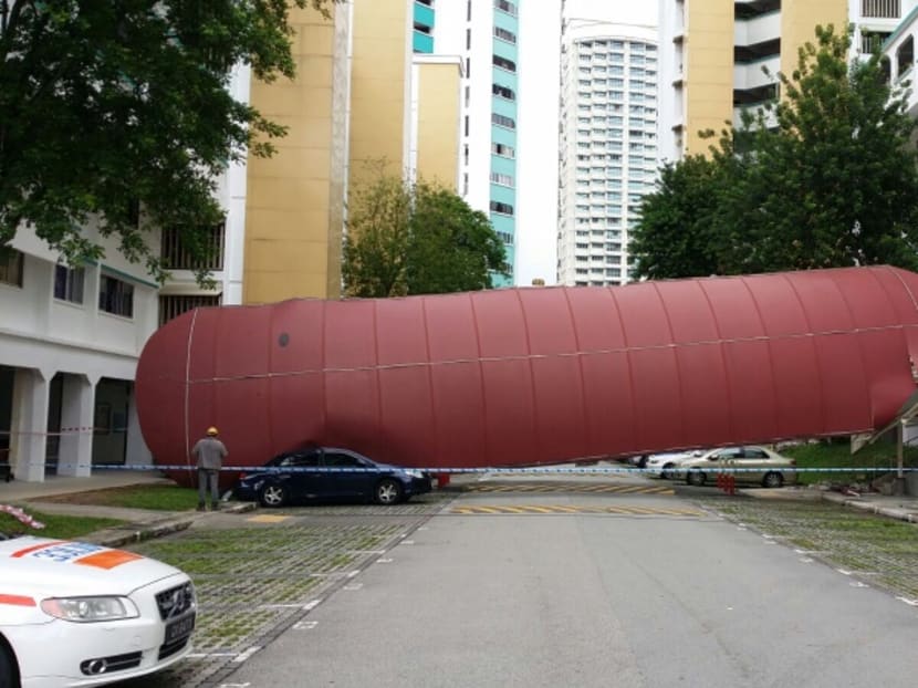 Lorry driver arrested over Bukit Batok walkway shelter collapse
