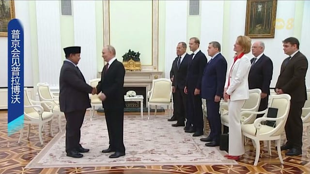 普京与普拉博沃举行会谈 称愿加强军贸与核能合作