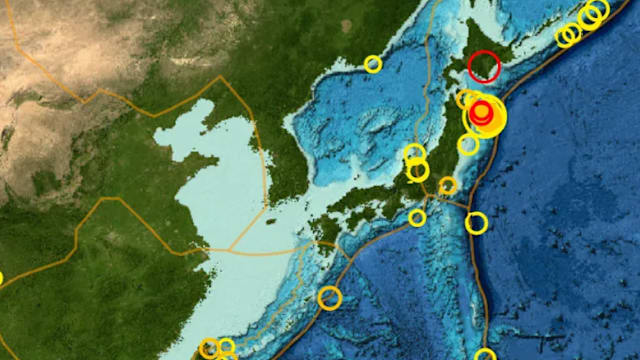日本北海道东南部发生6.2级地震