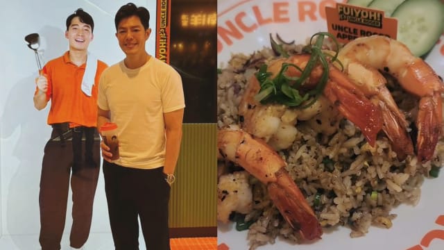 张耀栋光顾“Uncle Roger”蛋炒饭店　评价是Fuiyoh还是Haiya？