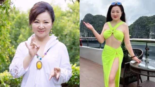 71岁白冰冰越南大解放，晒比基尼照尽显好身材
