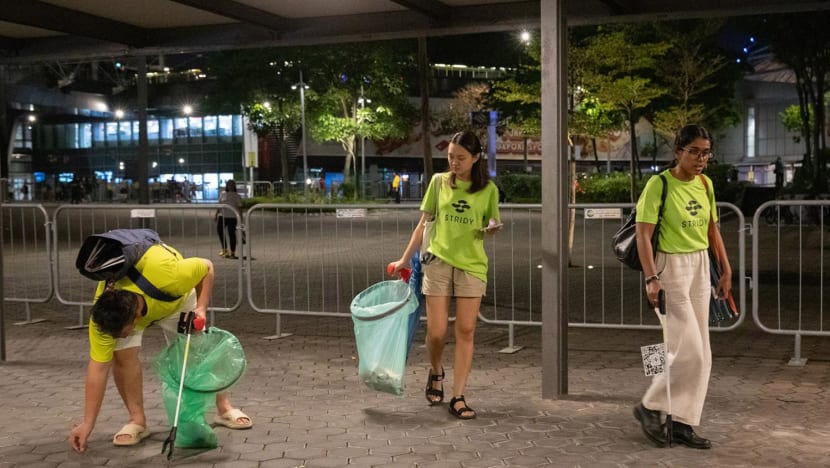Nobody said it was easy: Volunteers organise hour-long trash clean-up operation after Coldplay concert in Singapore