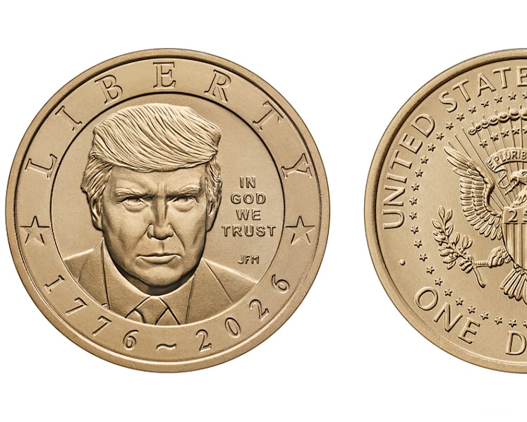 US Treasury issues US$1 coin with Trump's face on it