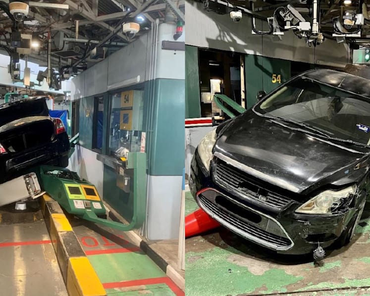 Singaporean wanted by police smashed through clearance lanes at Tuas Checkpoint, 3 arrested