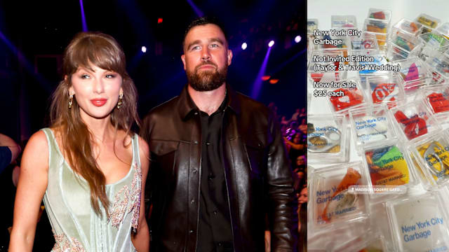 Taylor Swift婚礼“空气”一罐卖6万！碎布、瓶盖全变纪念品