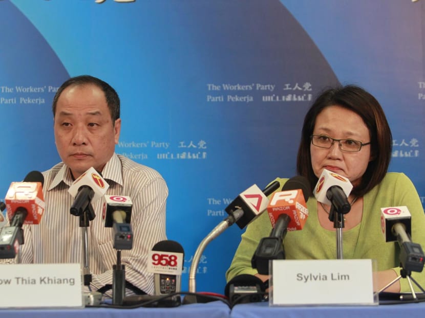 Mr Low Thia Khiang (left) and Ms Sylvia Lim (right) at a press conference in 2012 to announce the expulsion of former MP Yaw Shin Leong. Photo: TODAY file photo Mr Low Thia Khiang (left) and Ms Sylvia Lim (right) at a press conference in 2012 to announce the expulsion of former MP Yaw Shin Leong. Photo: TODAY file photo