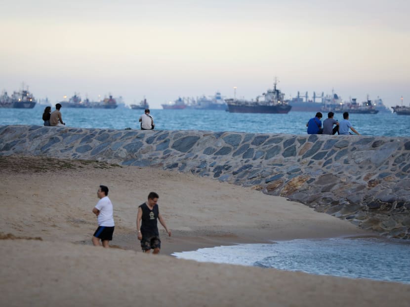 Visitors at East Coast Park on Wednesday (April 1). The National Parks Board (NParks) said that visitorship to Singapore’s parks, gardens and nature reserves has remained relatively constant, with the exception of some where there have been a “slight increase” in visitorship.