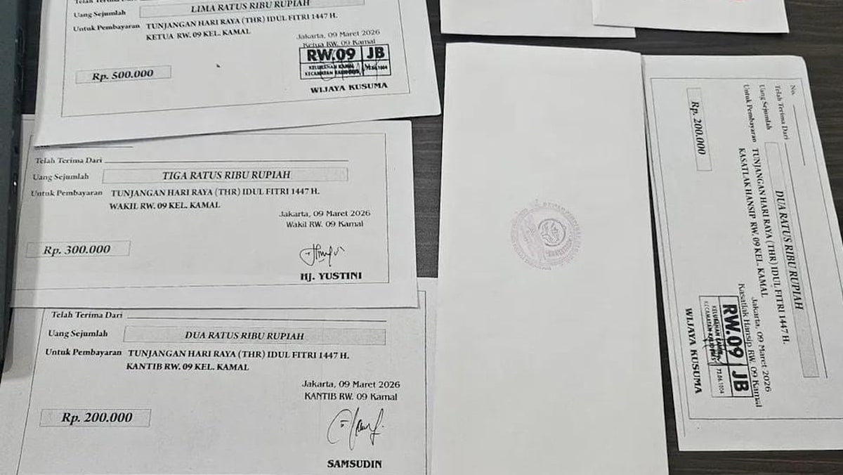 Riuh! RW Kalideres minta THR Rp200.000–Rp500.000 ke pengusaha, surat viral