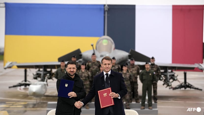 Macron, Zelenskyy sign accord for Ukraine to buy French fighter jets